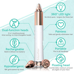 iMusthav mini facial hair remover 13mm for lip and chin touch-ups