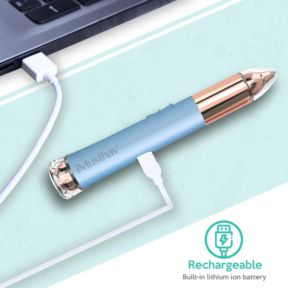 iMusthav USB-rechargeable design enables convenient, cordless morning routines.