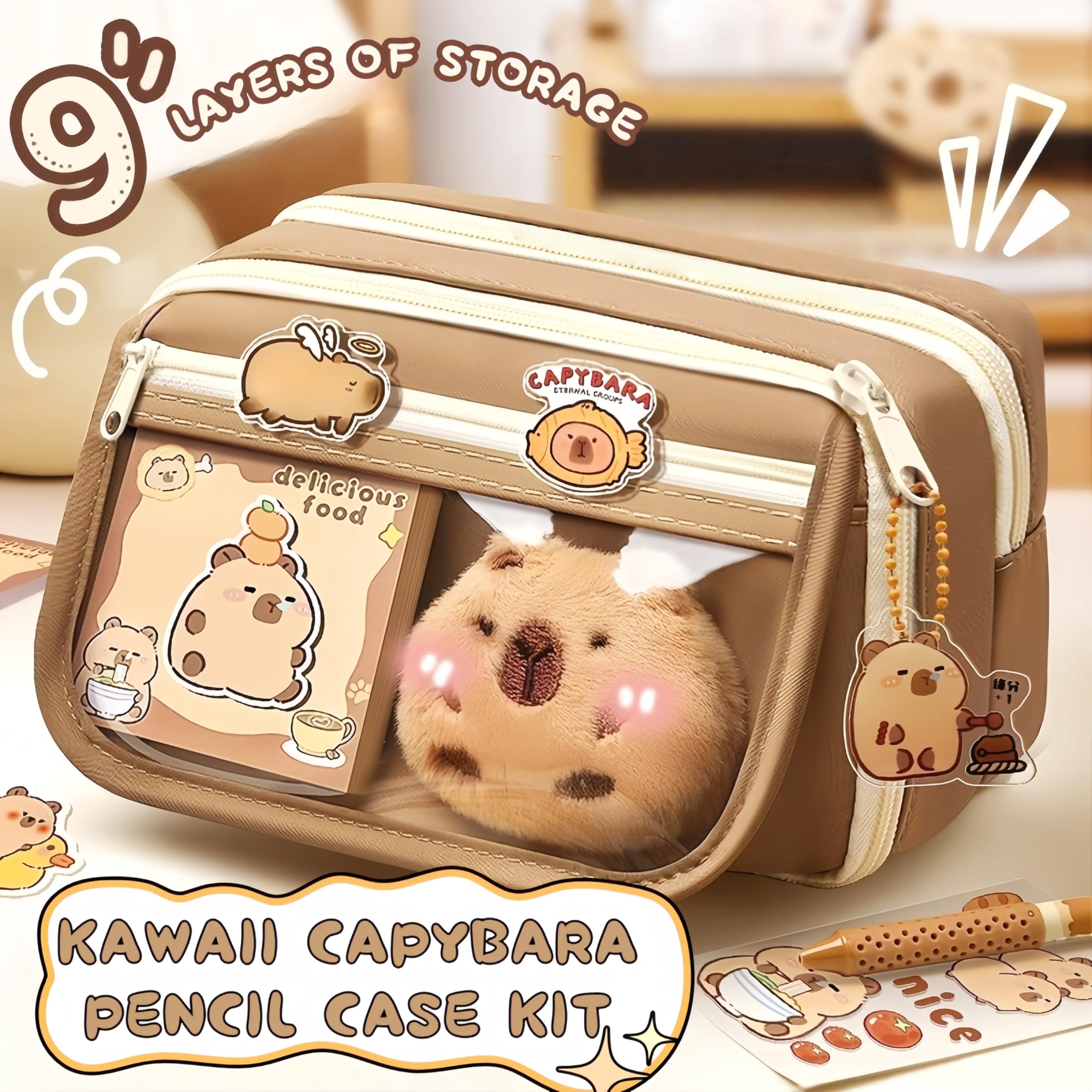 IN Chenthy Capybara sticky notes for organized ideas with cute designs.
