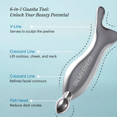 In My Eyes gua sha zamak-zinc-alloy build for durability and easy cleaning.