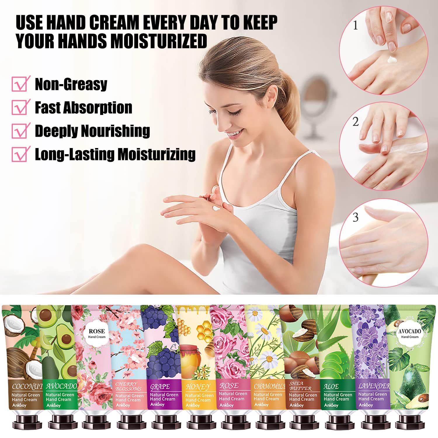 Inalier shea butter hand lotion delivering non-greasy moisture.