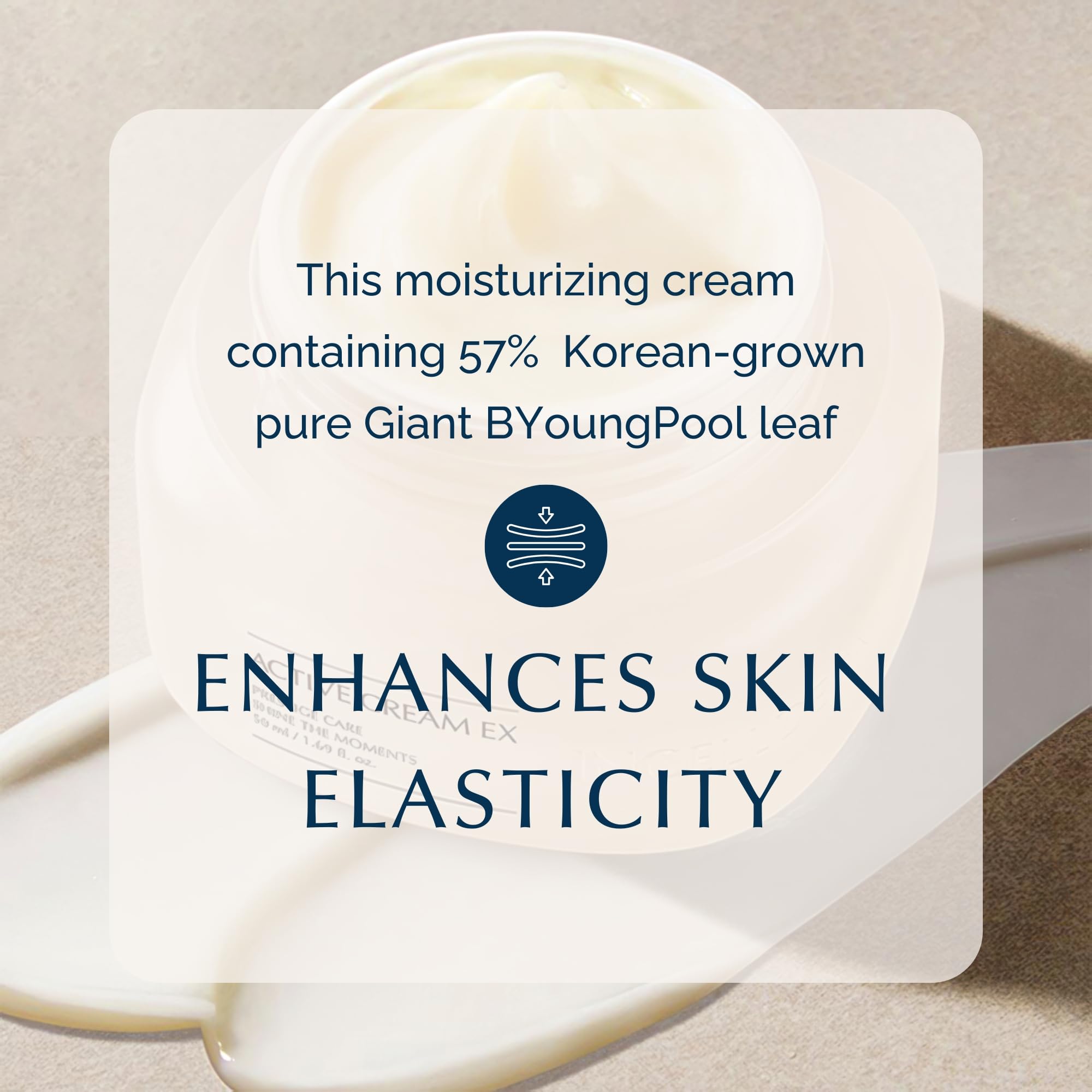 INCELLDERM Active Cream finger application demonstrates smooth spreading for daily care.