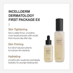 INCELLDERM Riman EX duo packaging showing a spa-grade daily skincare routine.