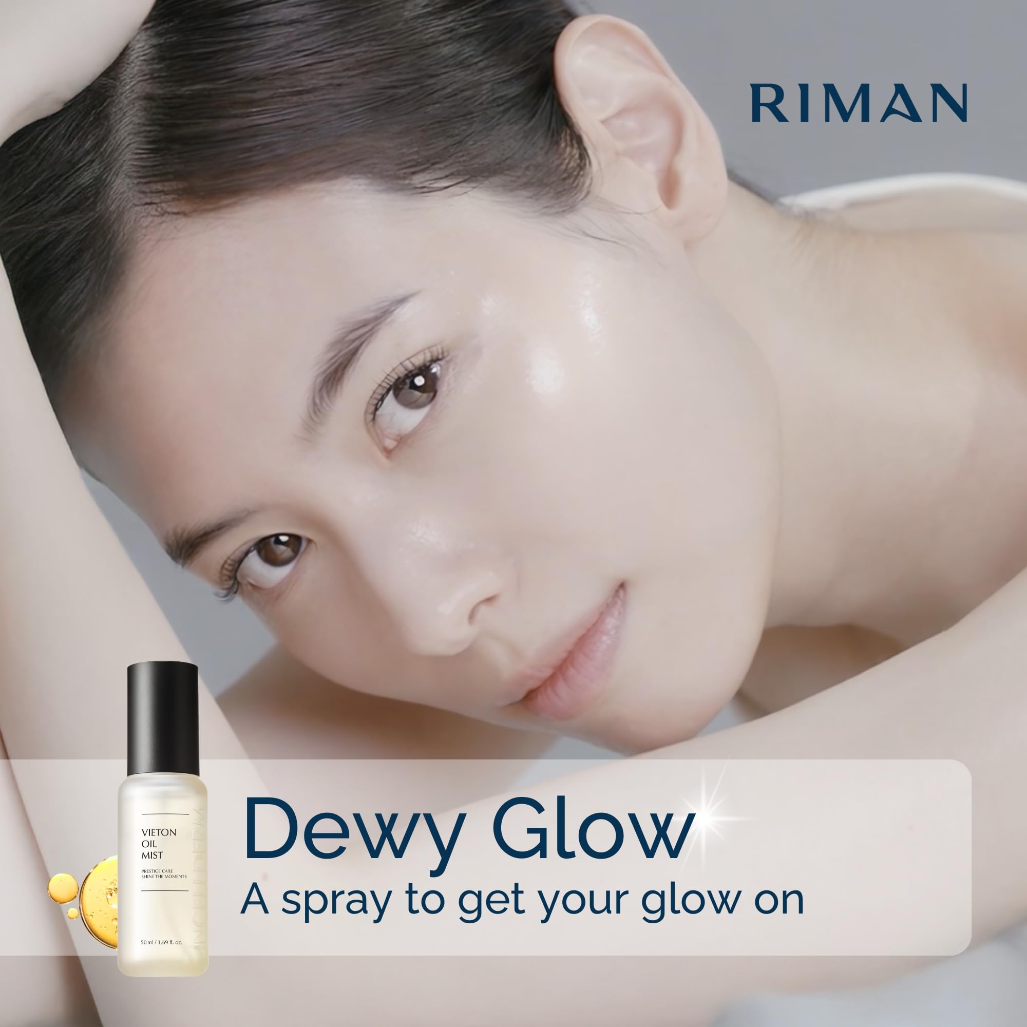 INCELLDERM Riman Vieton Oil Mist shows bi-phasic texture for balance