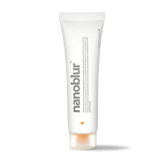 Indeed Nanoblur bottle closeup demonstrates a matte, even complexion for flawless photography.