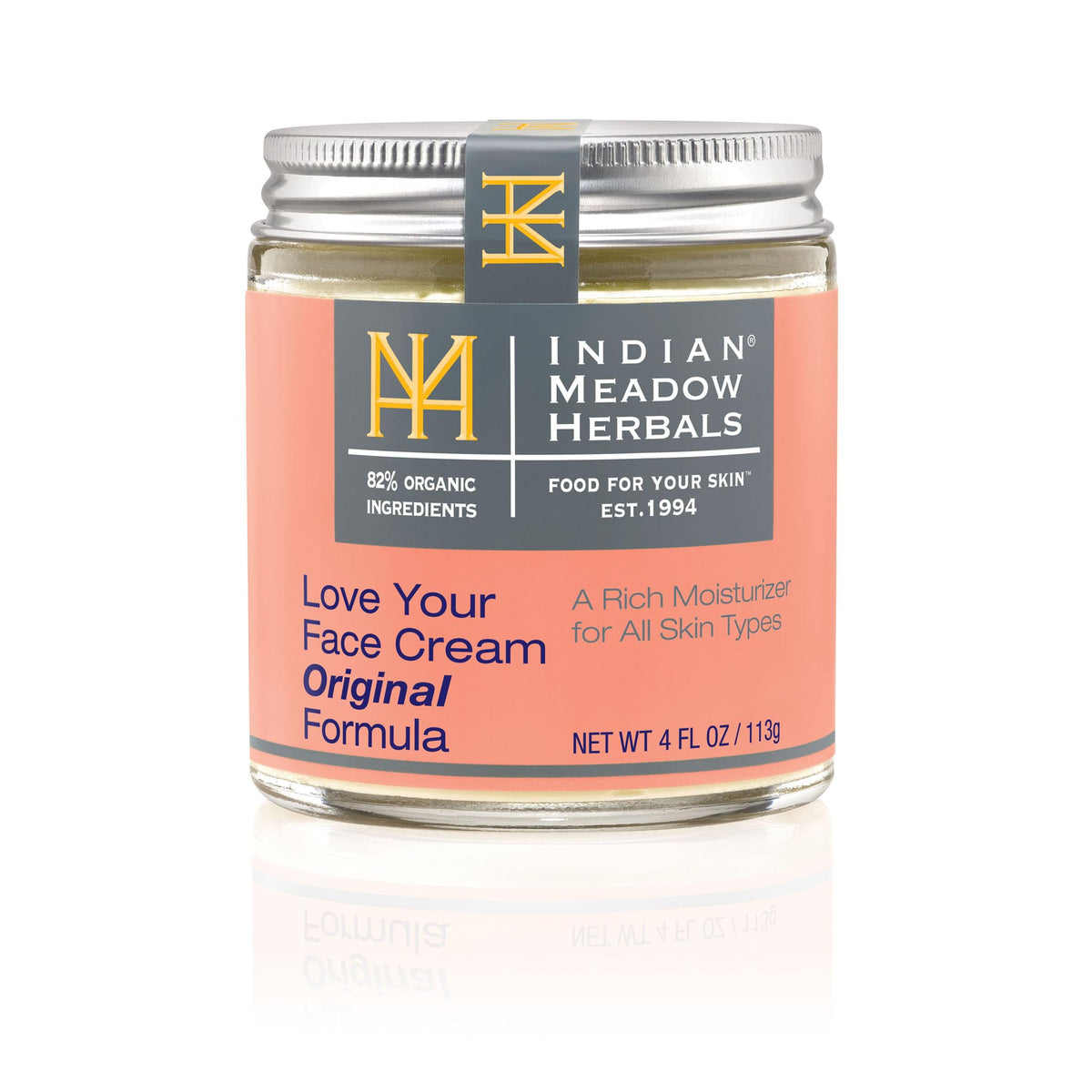 Indian Meadow Herbals Love Your Face Cream tube delivering daily hydration for healthy-looking skin