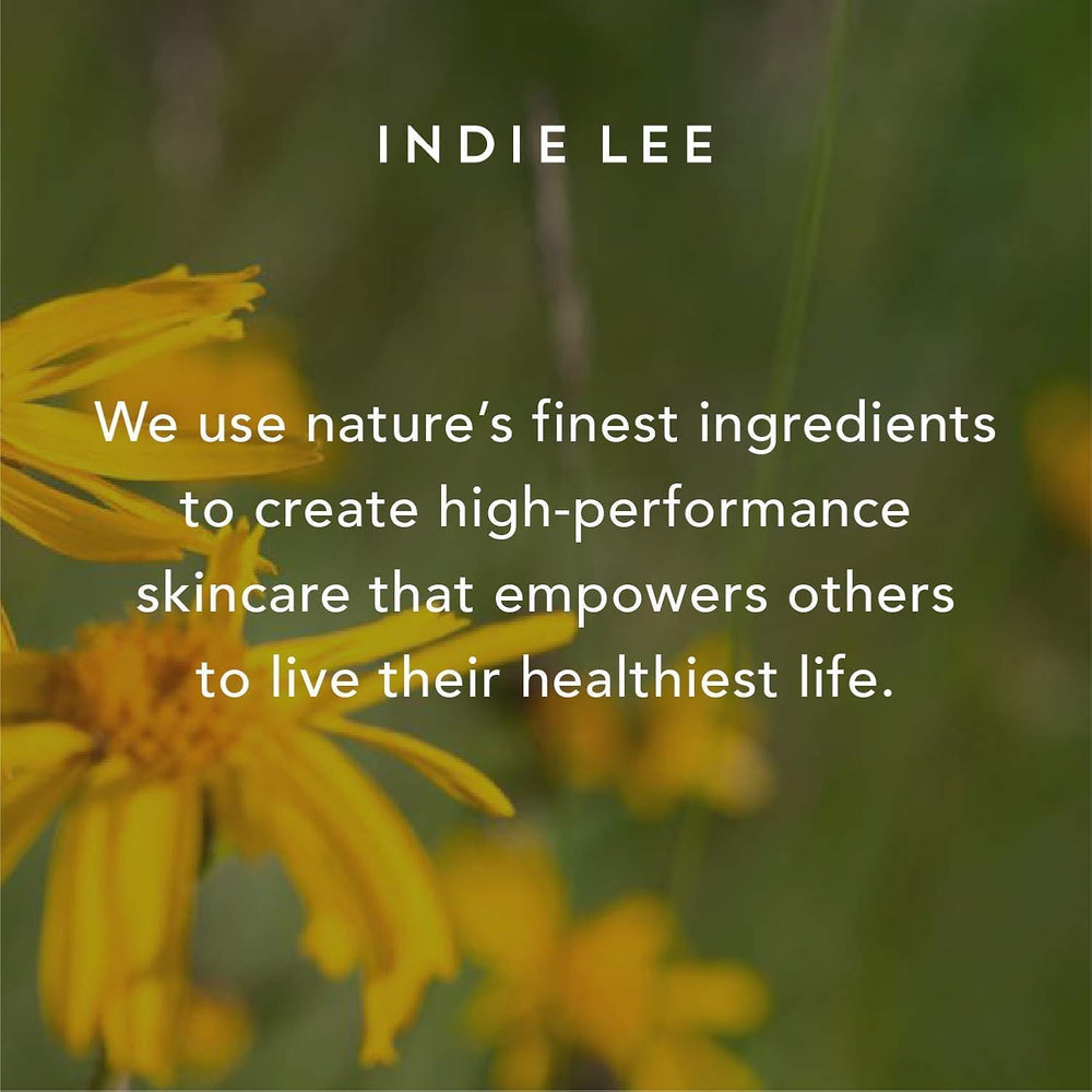 Indie Lee Brightening Cleanser gel texture ready for use.