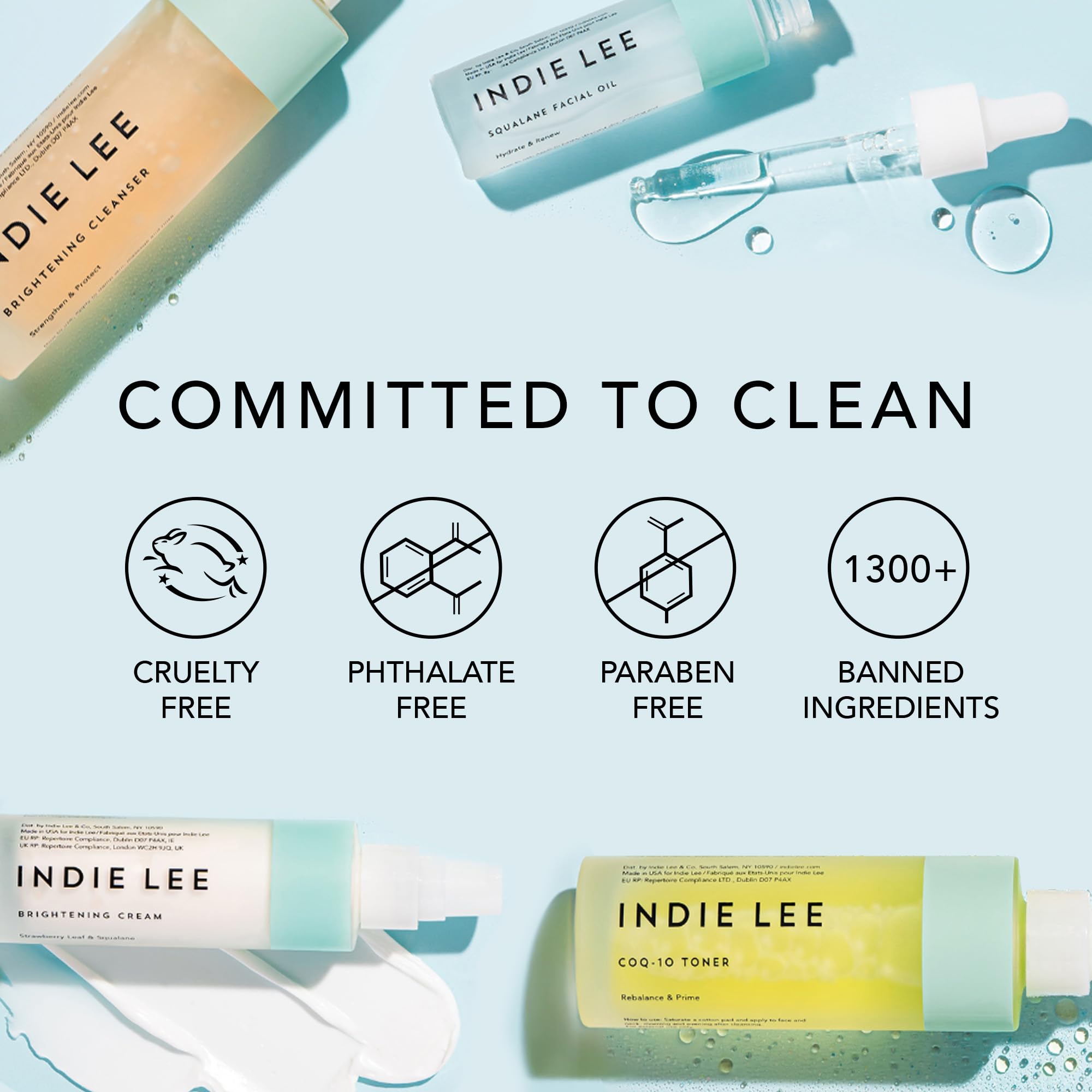 Indie Lee Sunflower Oil ingredient close-up showing makeup removal support.