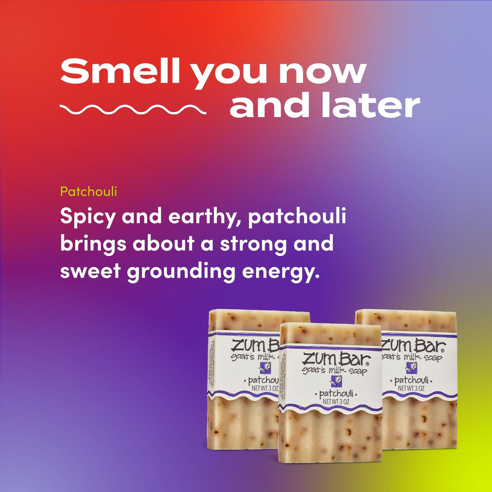 Indigo Wild Goat's Milk Soap Patchouli scent notes with earthy, musky undertones.