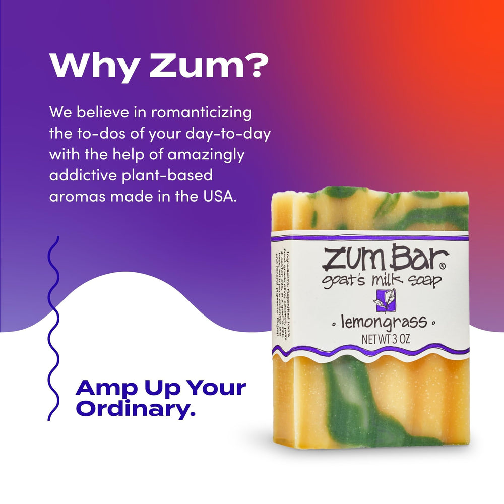 Indigo Wild Zum Lemongrass soap cruelty-free emblem visible for ethical shoppers.