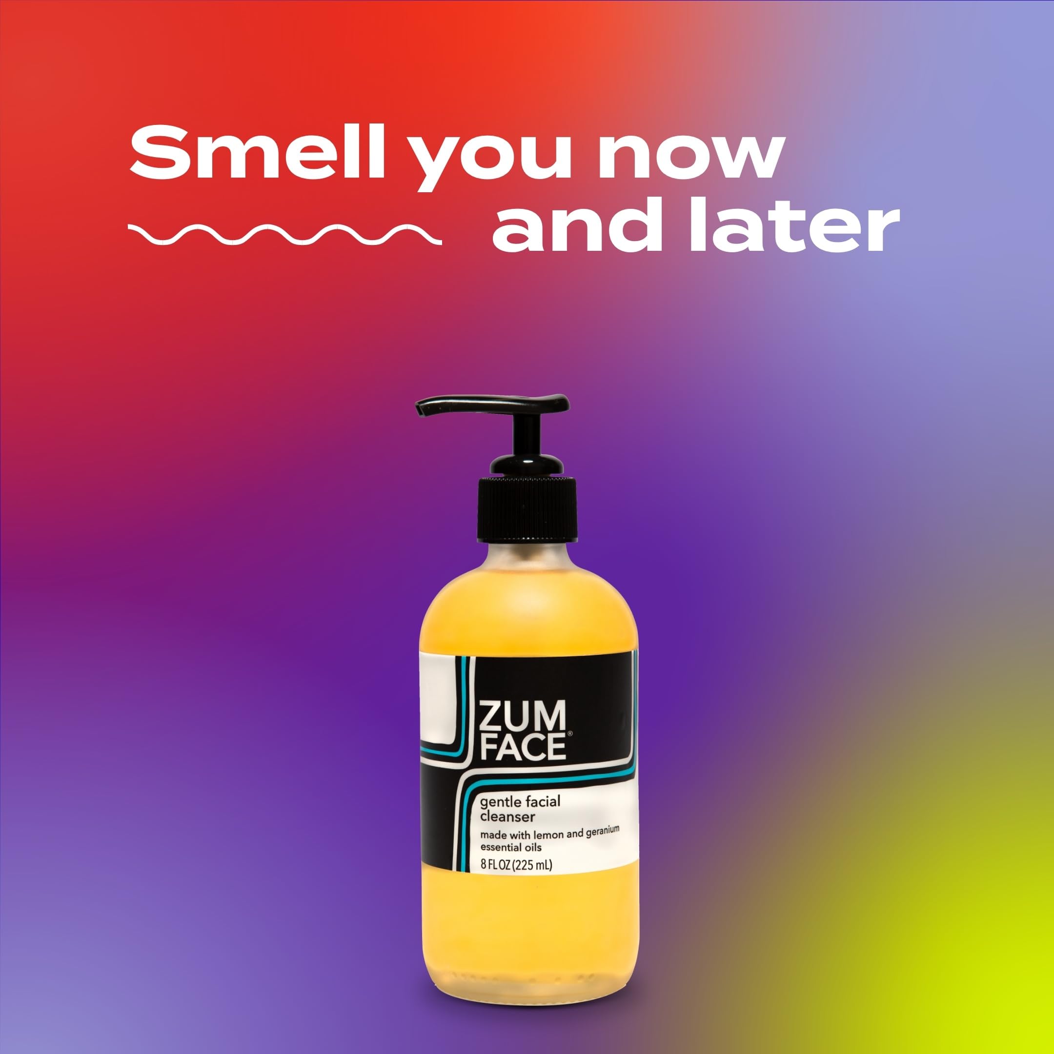 Indigo Wild Zum Face Cleanser coconut oil visual emphasizes nourishing, non-drying feel