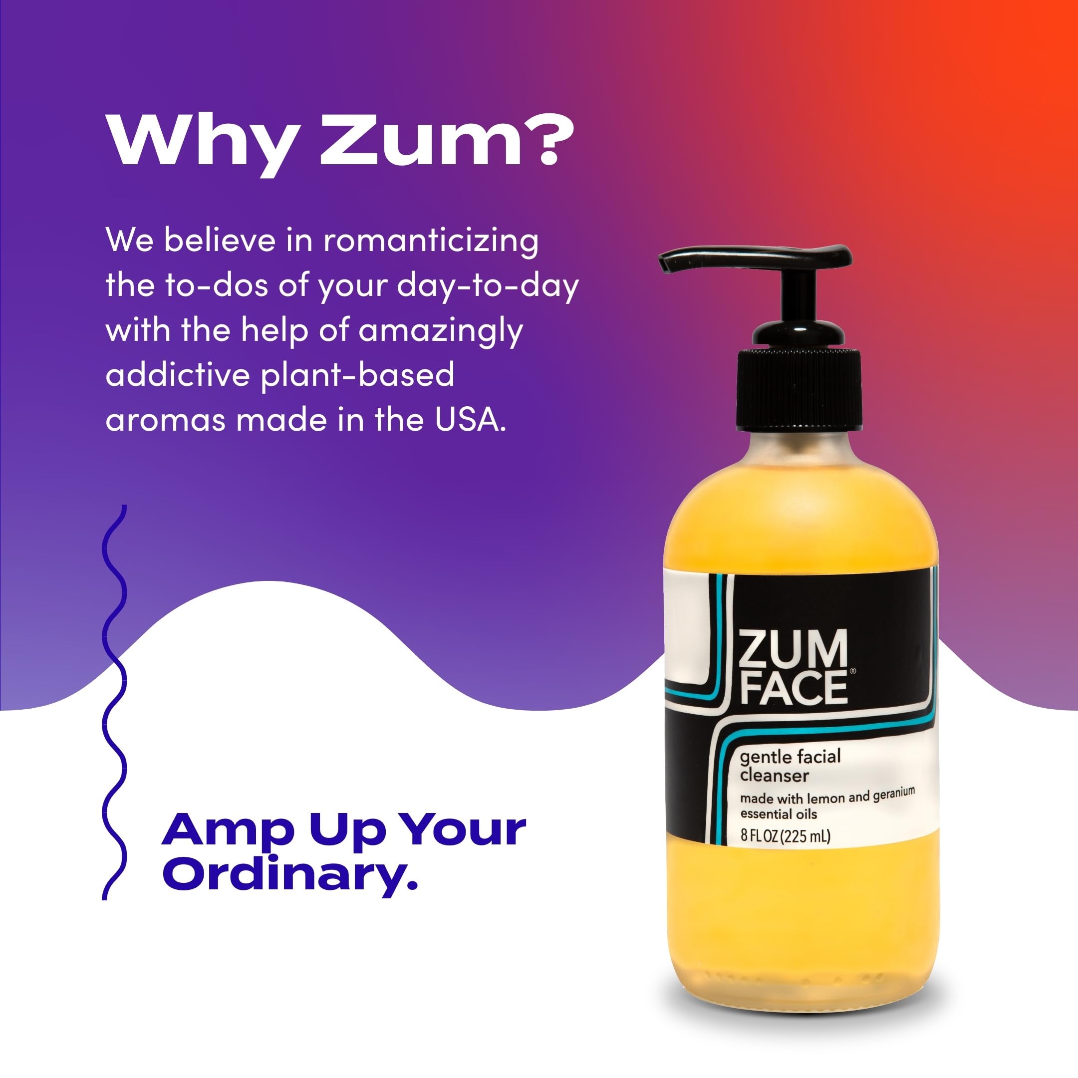 Indigo Wild Zum Face Cleanser lemon geranium fragrance hints at refreshing aromatics during routine