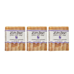 Indigo Wild Zum Goat Milk Soap Bar front view with Frankincense-Patchouli fragrance