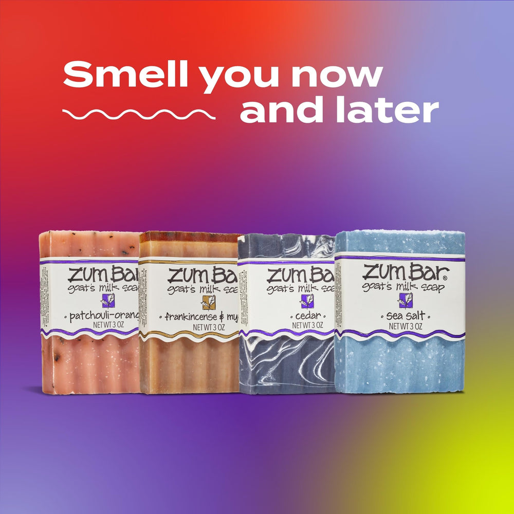 Indigo Wild Zum Goat Milk Soap Bar lather featured with essential oils