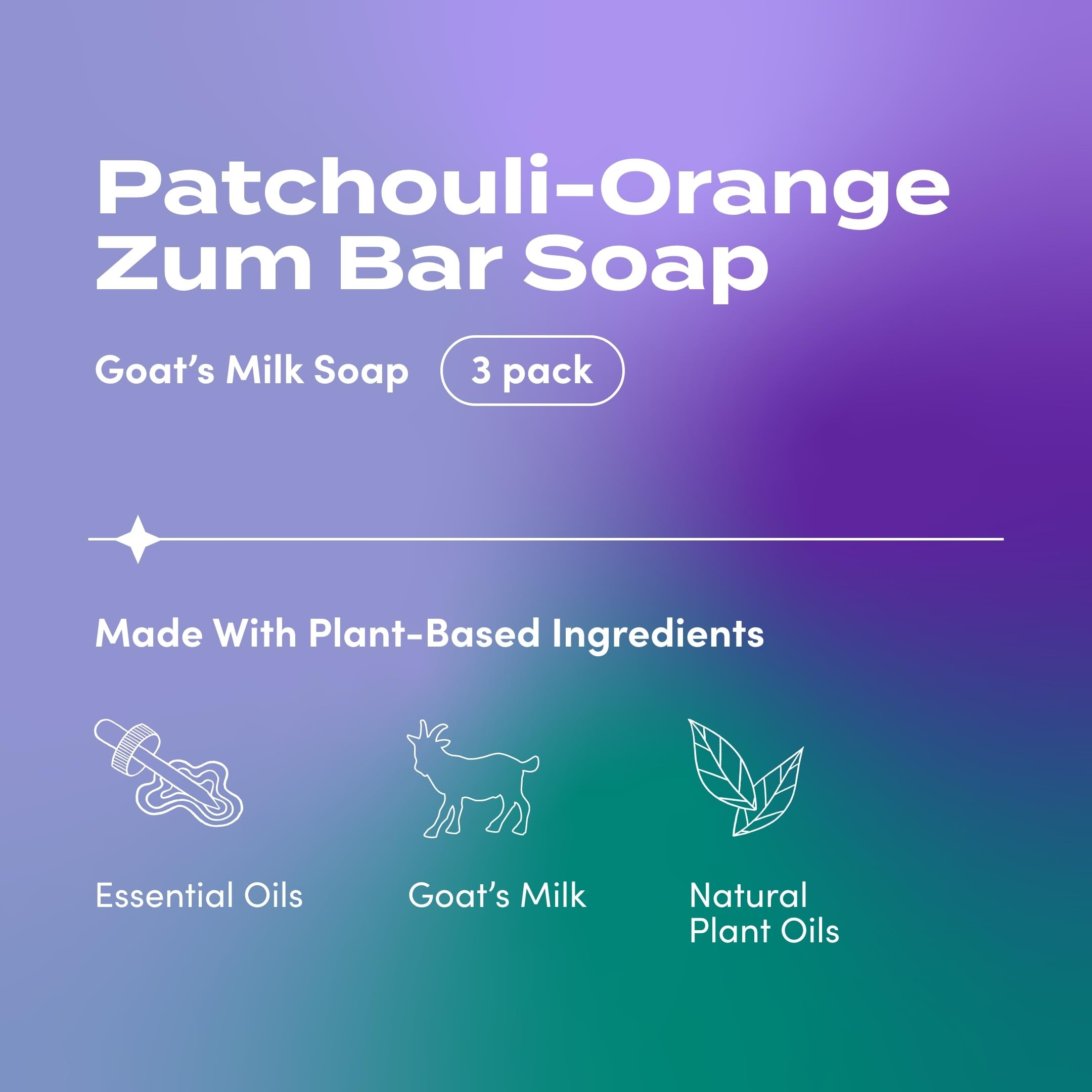 Indigo Wild Zum Goat Milk Soap ingredients feature natural plant oils for cleansing.