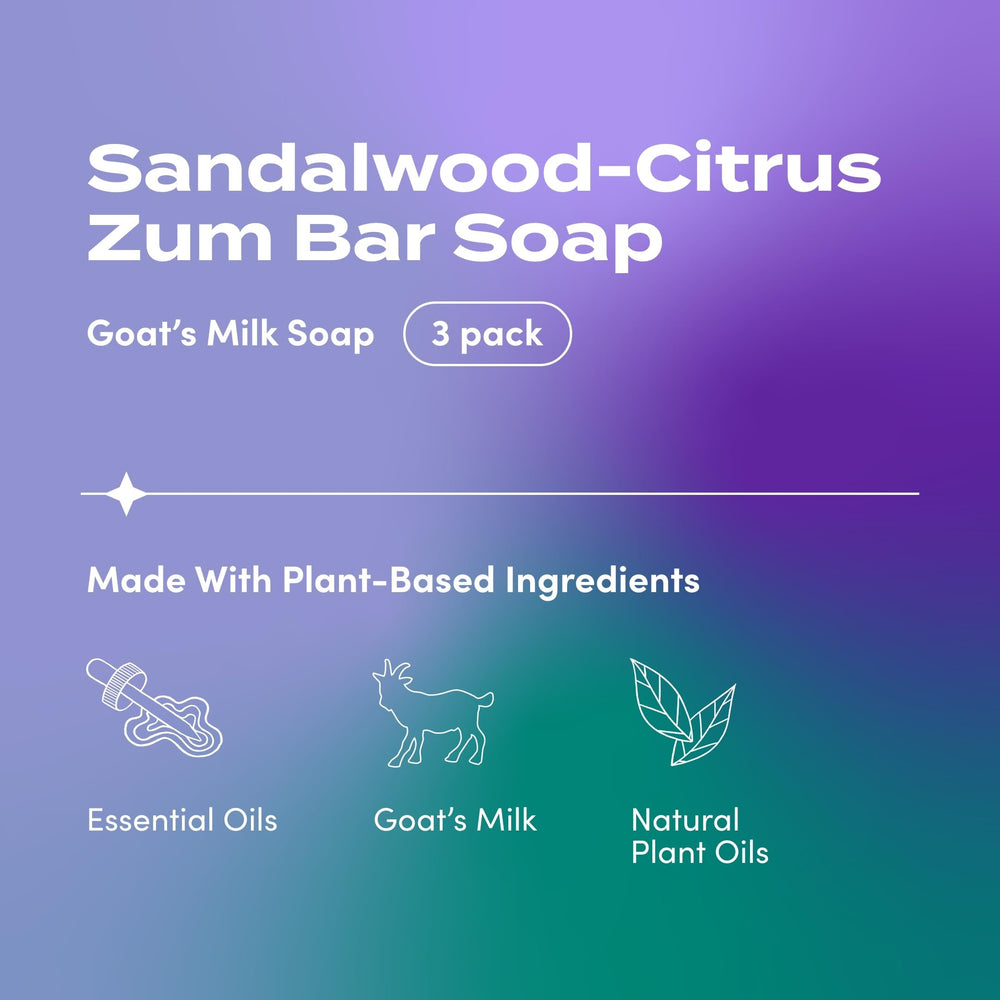 Indigo Wild Zum goats milk soap bar 3-pack packs offer everyday nourished cleansing.