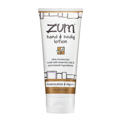 Indigo Wild Zum hand lotion bottle—hydrating 6 oz formula for dry hands