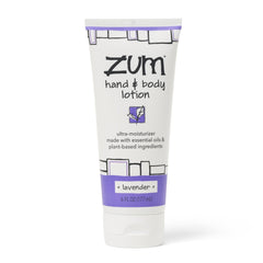 Indigo Wild Zum Lavender hand lotion bottle for daily dry-skin hydration.