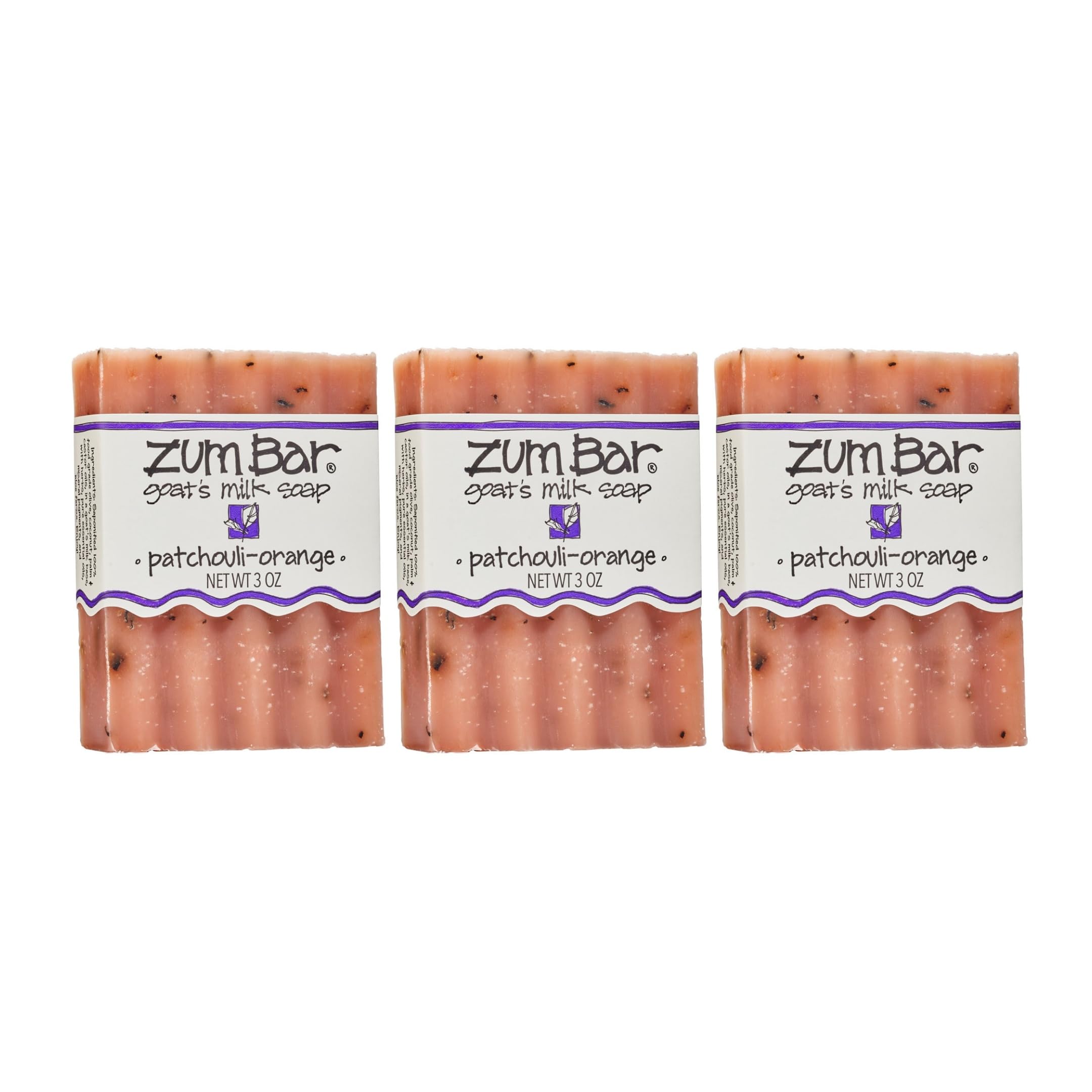 Indigo Wild Zum Goat Milk Soap Patchouli-Orange bar pack hydrates hands and body