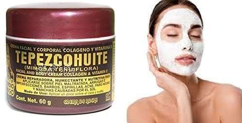 Indio Papago Tepezcohuite bark ingredient image suggests natural skin-supporting extract
