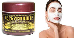 Indio Papago Tepezcohuite cream bottle beside a spa towel underscores soothing, moisturizing routine.