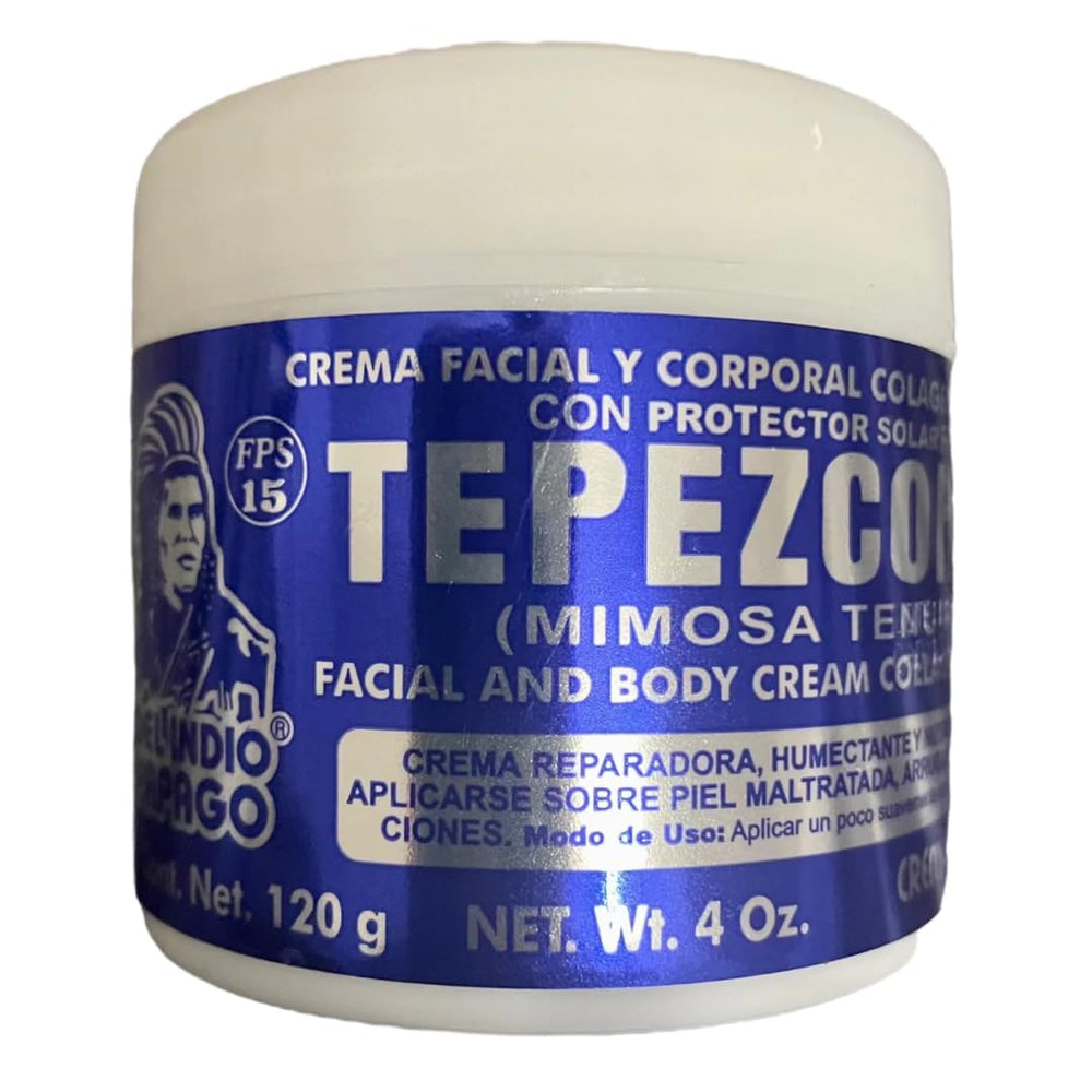 Indio Papago Tepezcohuite cream jar in white for daily hydration