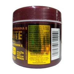 Indio Papago tepezcohuite ingredient sample highlights natural extract used for skin nourishment.