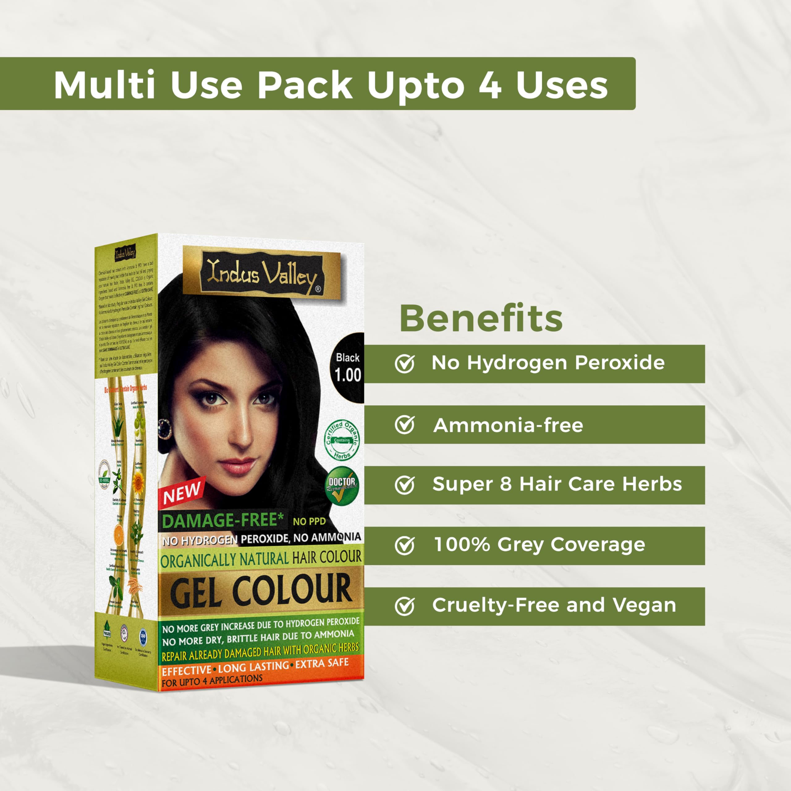 Indus Valley dermatologist-endorsed safety note on packaging