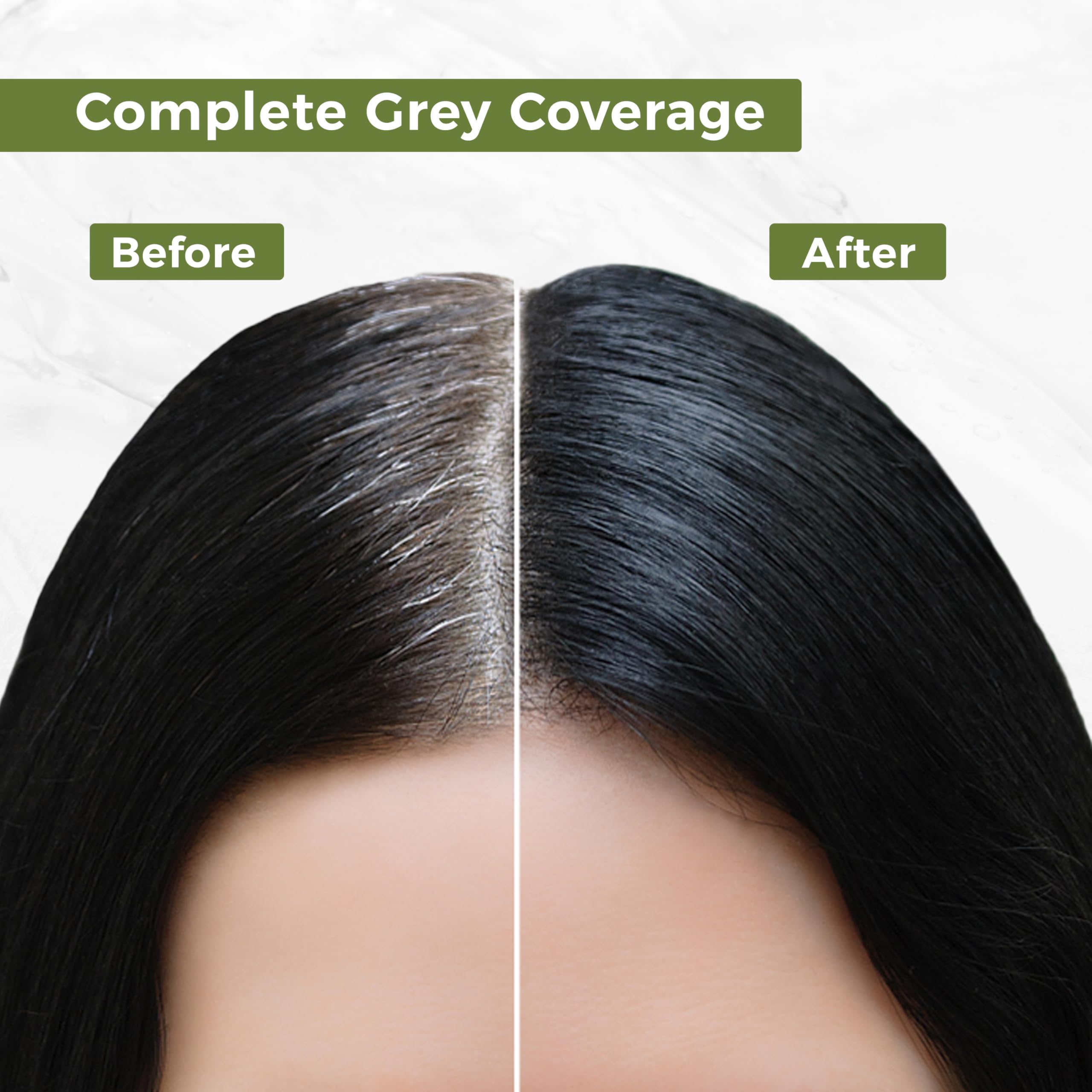 INDUS VALLEY gel hair color application on head — smooth gel for even color.