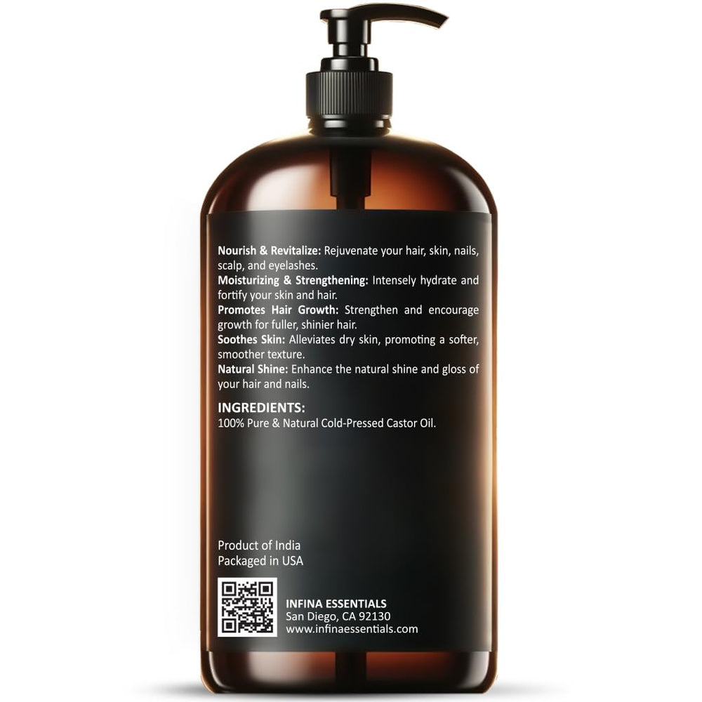 INFINA ESSENTIALS 16 oz supply supports long-term use for hair, skin and nails.