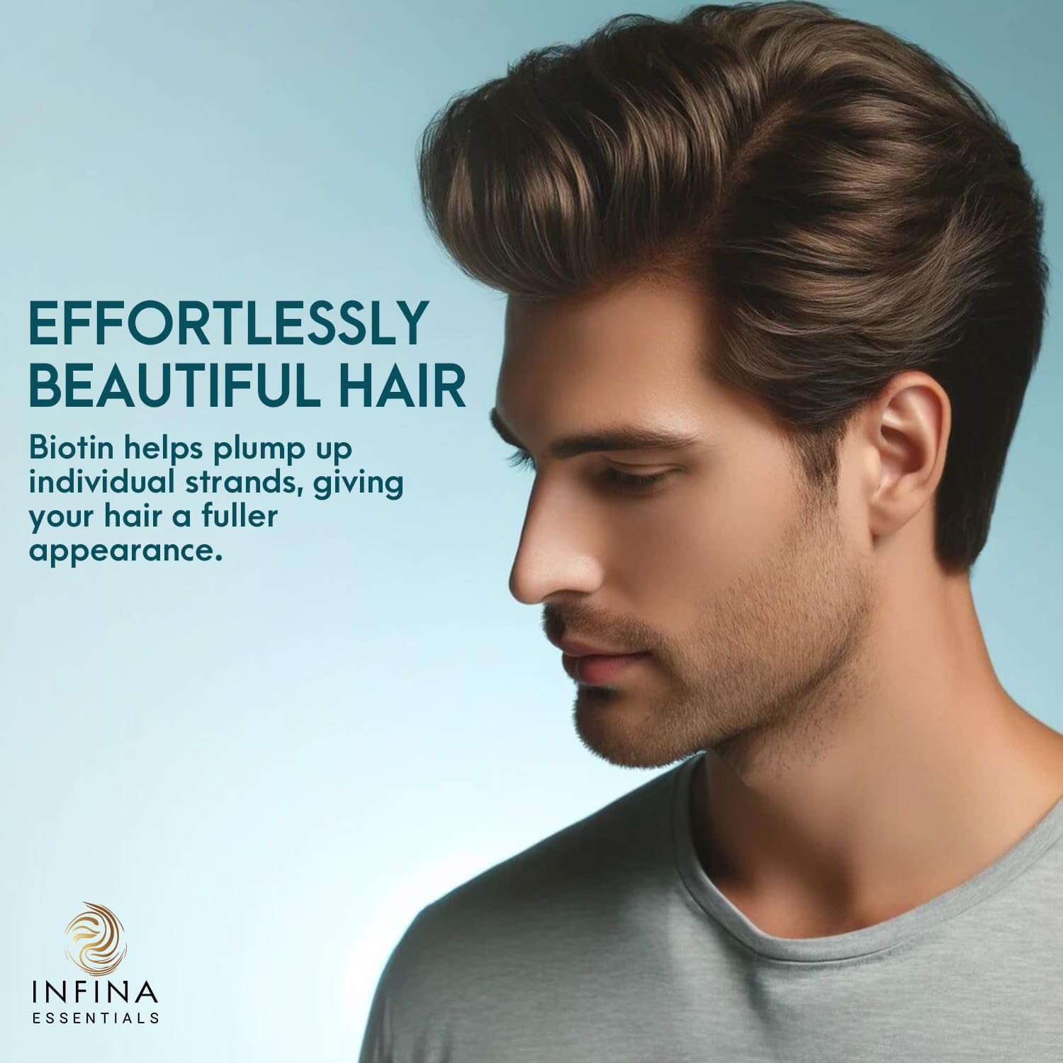 INFINA ESSENTIALS Caffeine scalp stimulation for energized grooming routine