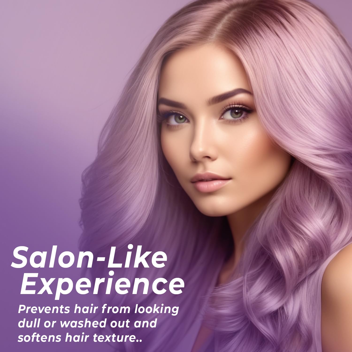 INFINA ESSENTIALS color-treated hair care close-up emphasizes chamomile and silk protein.