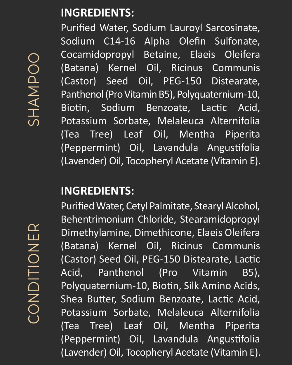 INFINA ESSENTIALS conditioner being applied with comb for detangling ease.
