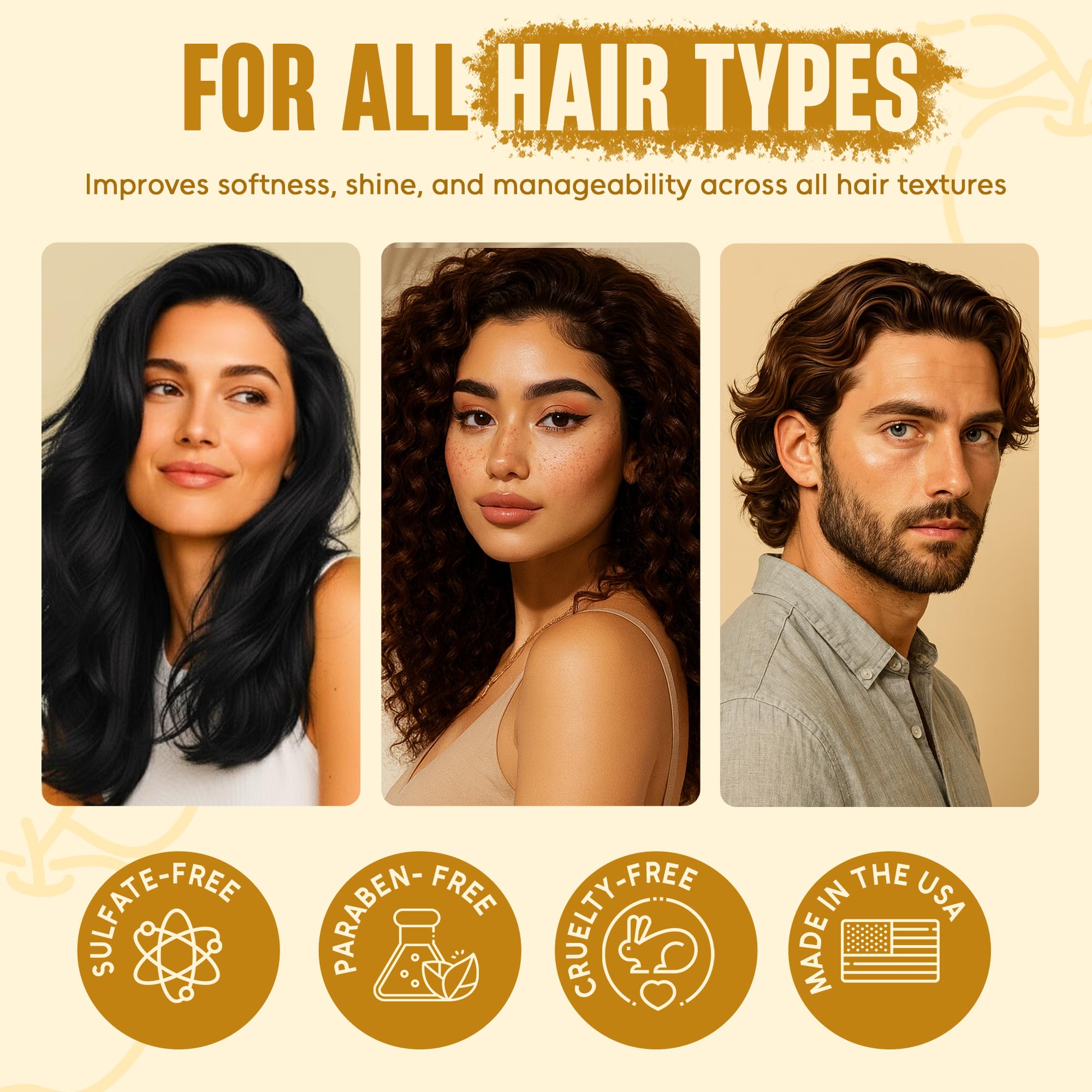 INFINA ESSENTIALS conditioner smooth hair closeup demonstrates improved manageability