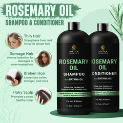 INFINA ESSENTIALS Rosemary Oil Conditioner bottle conveying deep nourishment and smoothness.