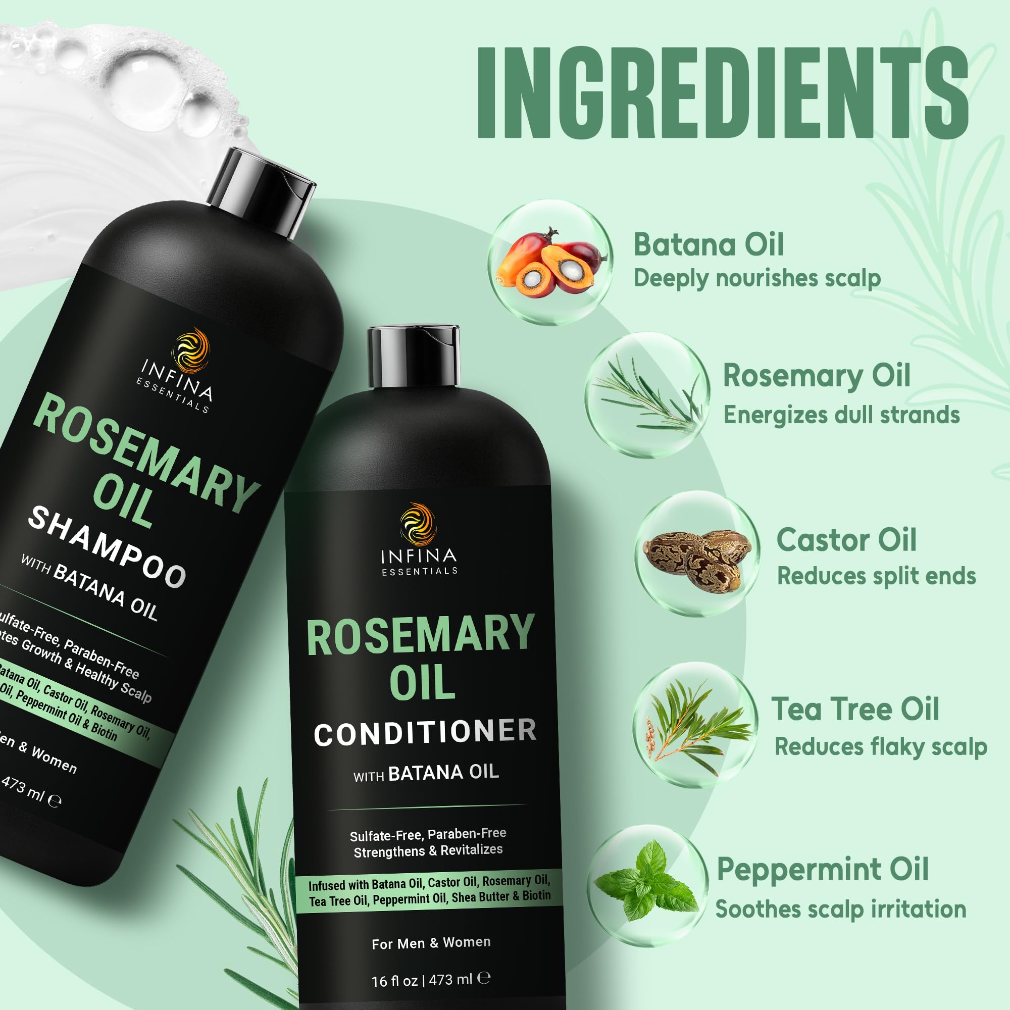 INFINA ESSENTIALS Shampoo Lather shot captures rich cleansing for refreshed scalp.