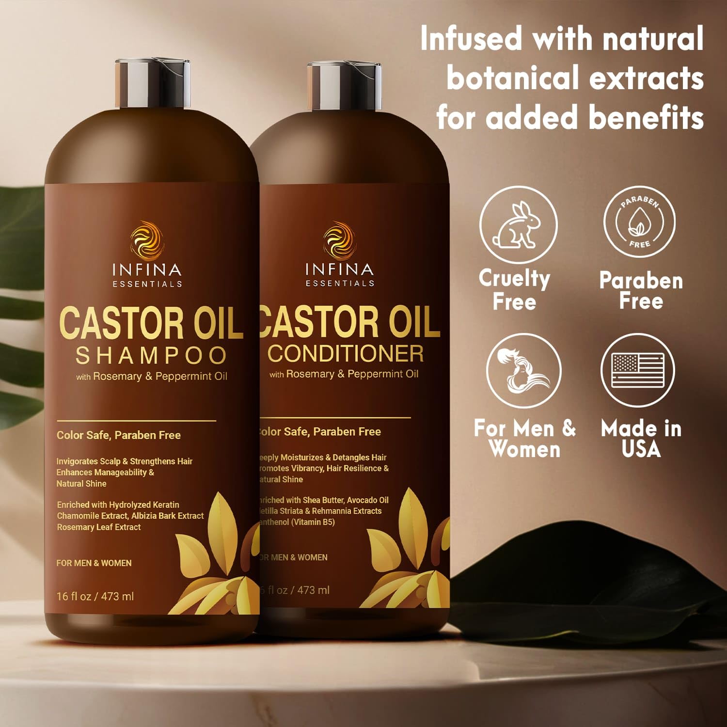 INFINA ESSENTIALS scalp massage demonstrates stimulating application for healthier roots.