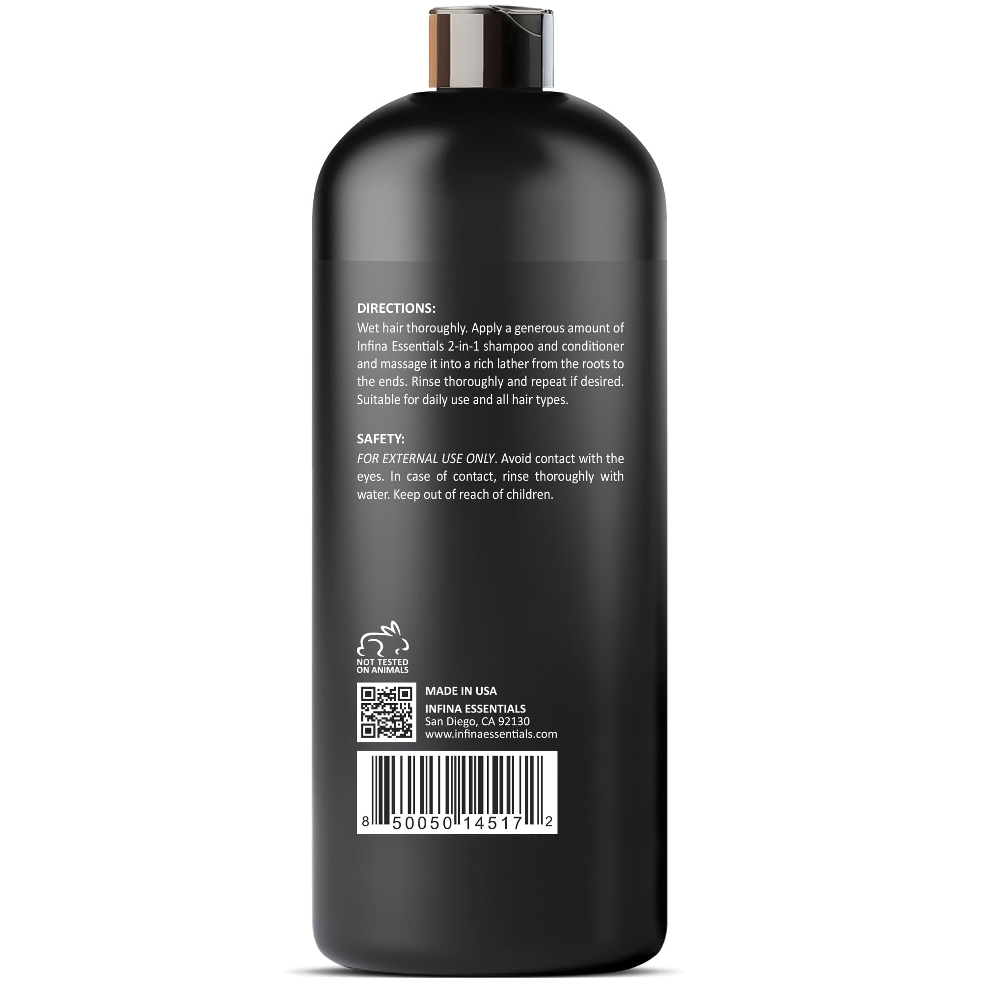 INFINA ESSENTIALS Travel-ready bottle for gym and on-the-go grooming