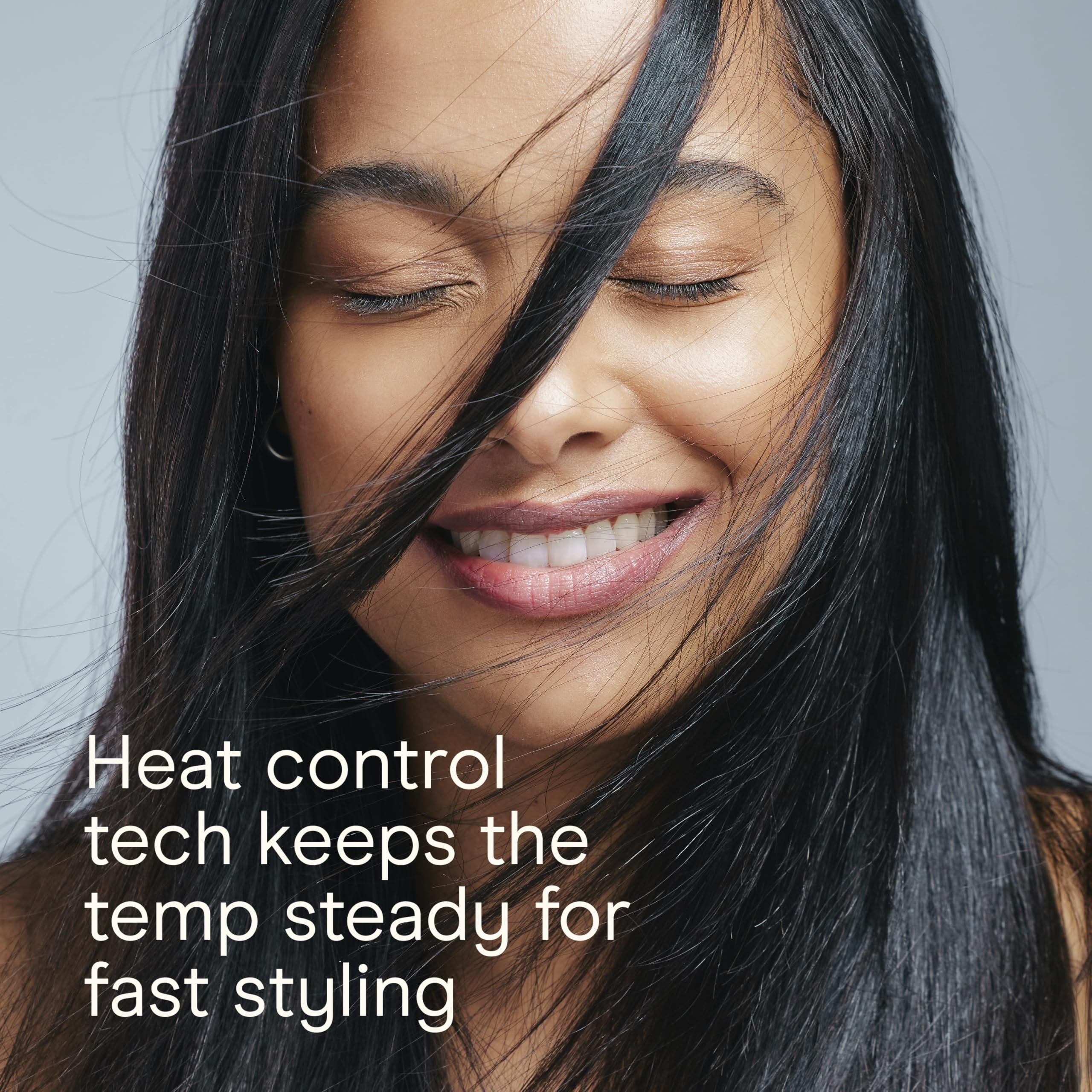 Tourmaline ceramic plates help reduce frizz and boost shine.