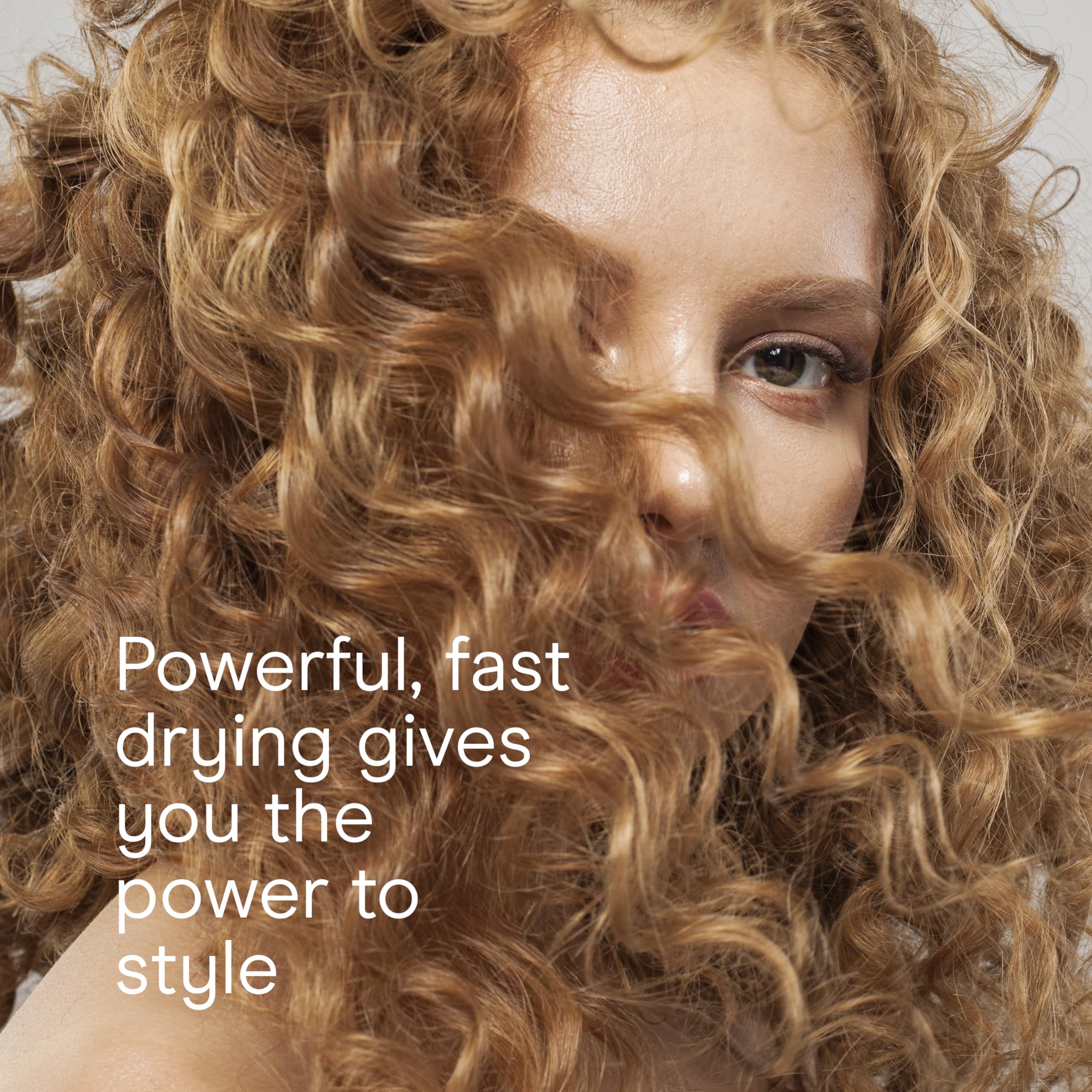 Conair InfinitiPRO closeup of true cold shot shows curl locking for lasting style.