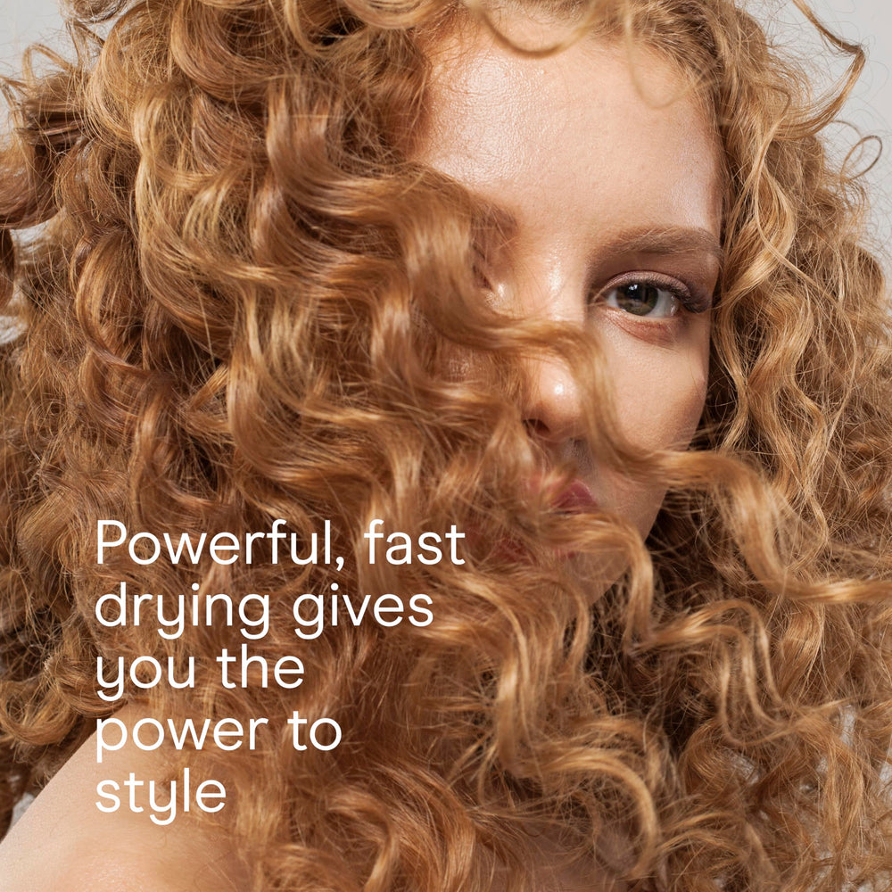 Conair InfinitiPRO closeup of true cold shot shows curl locking for lasting style.