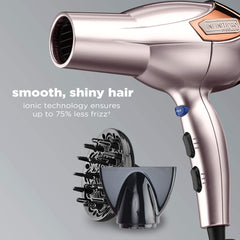Concentrator nozzle in rose gold for precise styling