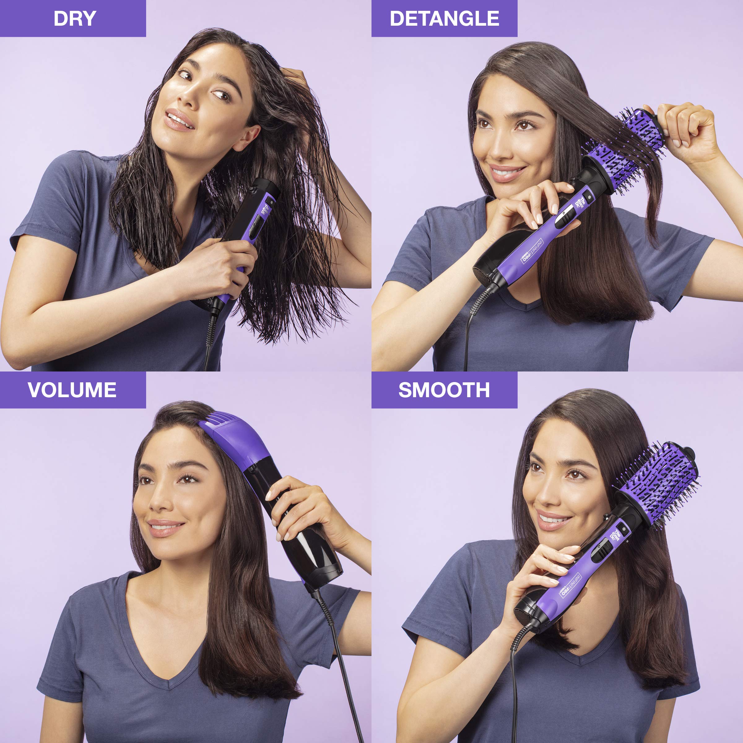 Conair INFINITIPRO cool shot helps set styles without extra heat.