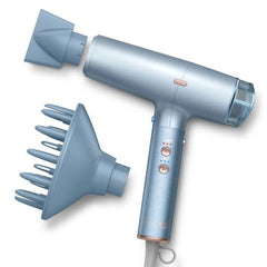 INFINITIPRO by CONAIR DigitalAIRE hair dryer in blue with diffuser delivers frizz control for smooth styling