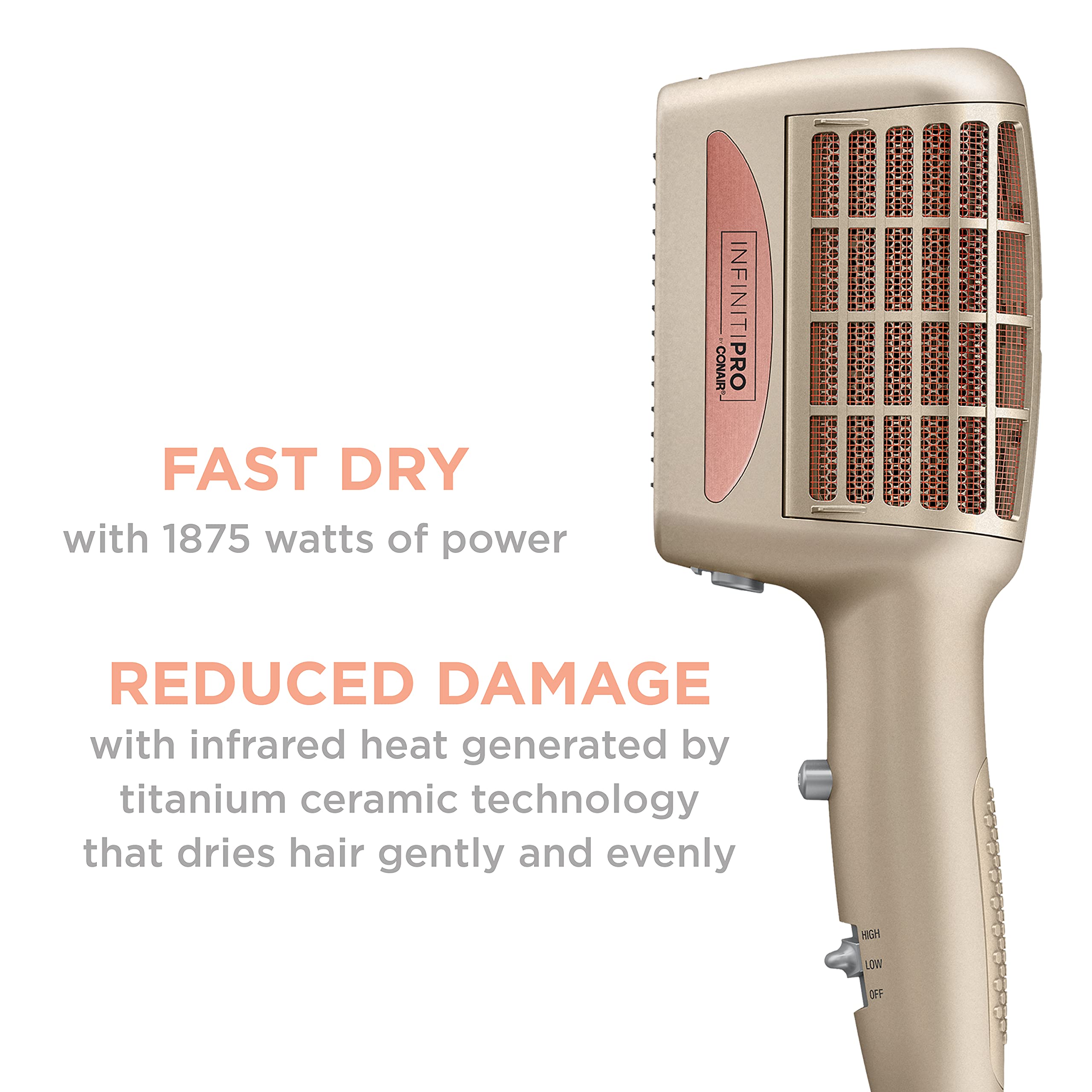 Conair InfinitiPRO straightening comb attachment for sleek, smooth results