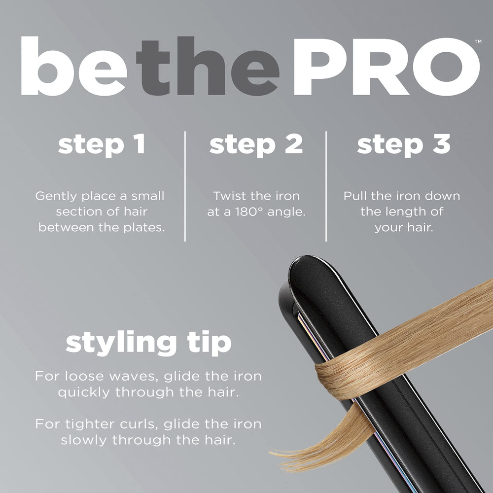 INFINITIPRO Rainbow Titanium Flat Iron 30-second heat-up for quick mornings