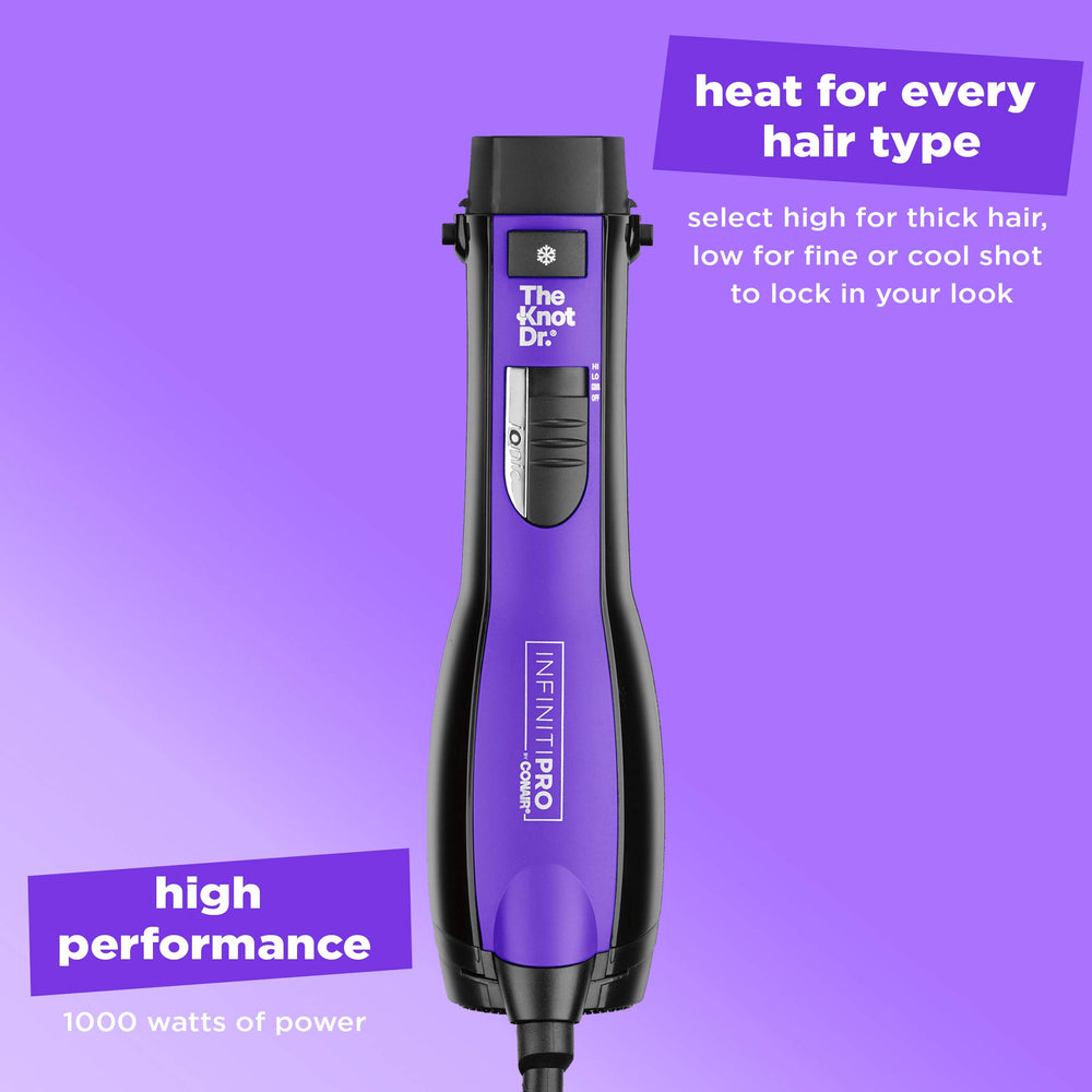 Conair INFINITIPRO ionic generator helps reduce frizz and boost shine.