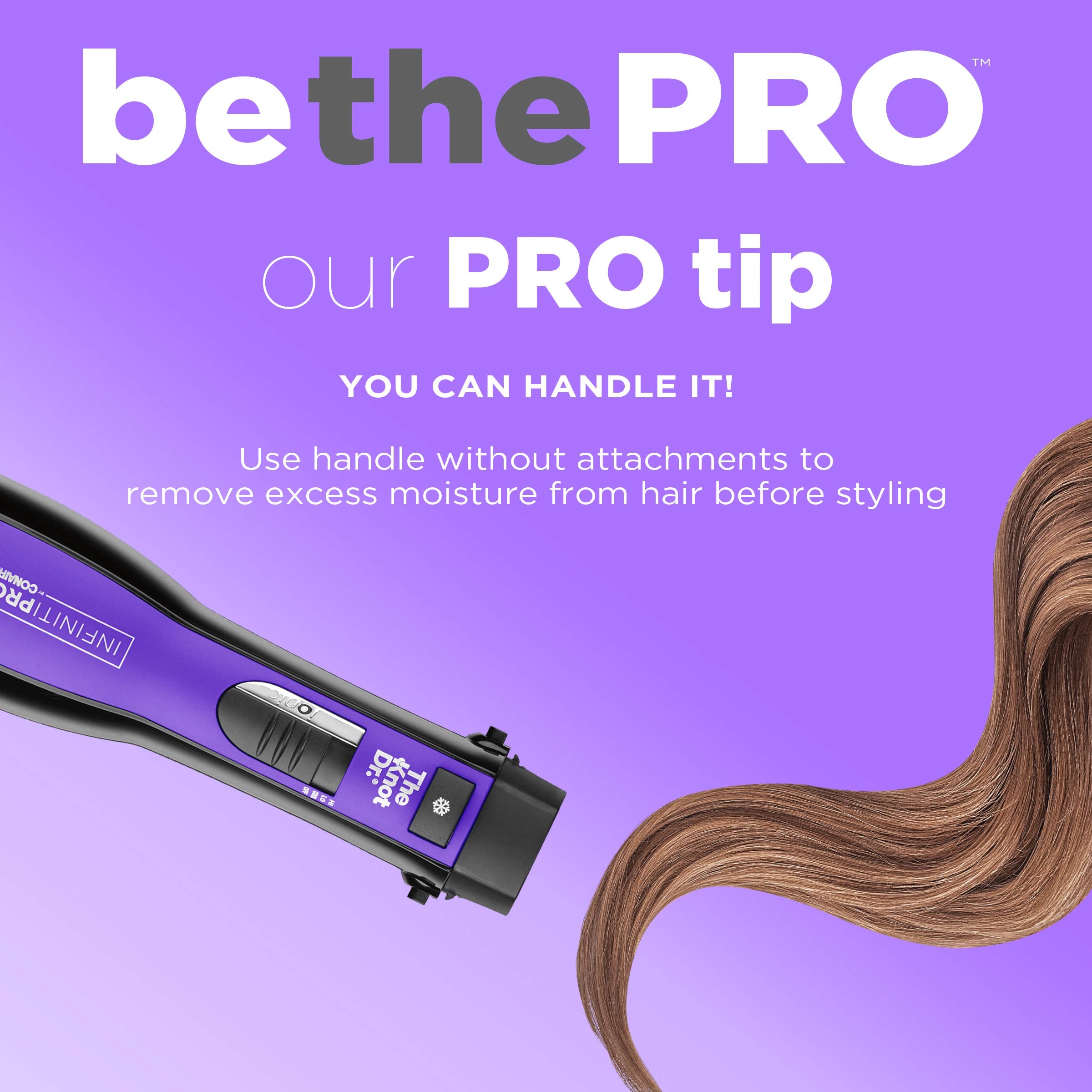Conair INFINITIPRO volume pik attachment boosts root lift.