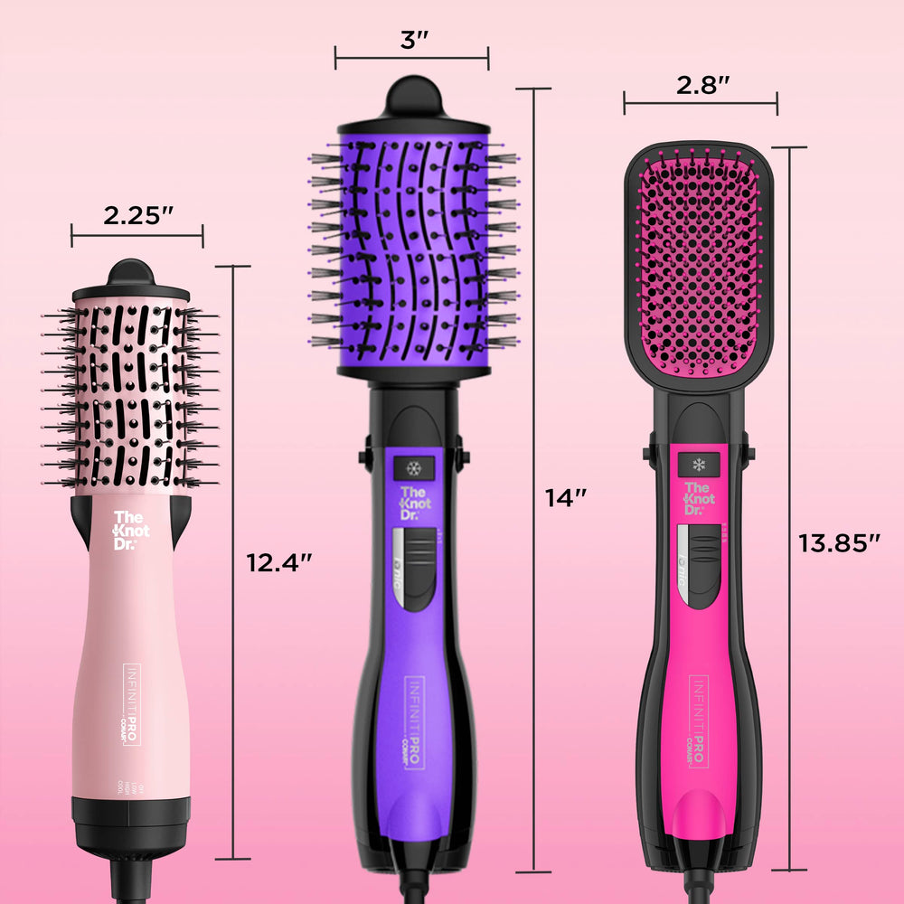 Infinitipro Knot Dr. oval dryer brush delivers smooth, salon-like results
