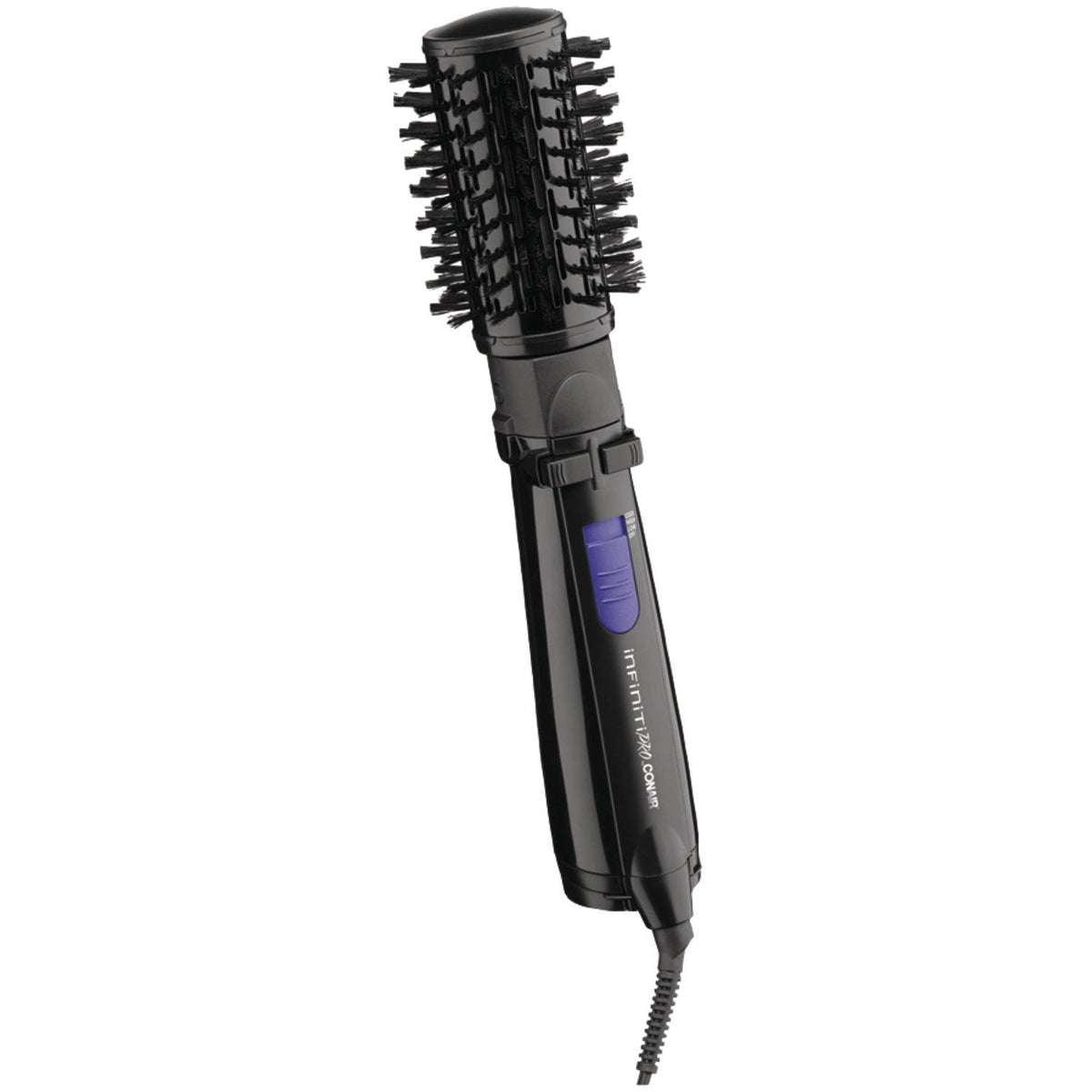 InfinitiPro Spin Air 2-inch front view demonstrates quick dry-and-style on damp hair